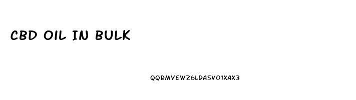 Cbd Oil In Bulk