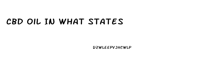 Cbd Oil In What States