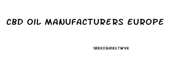 Cbd Oil Manufacturers Europe