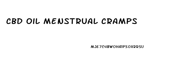 Cbd Oil Menstrual Cramps