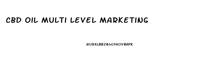 Cbd Oil Multi Level Marketing