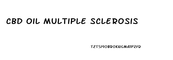 Cbd Oil Multiple Sclerosis