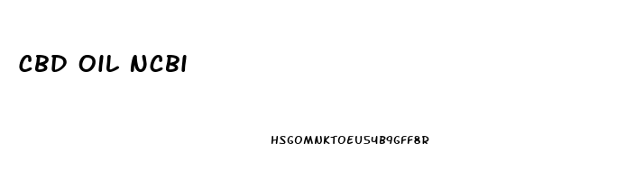 Cbd Oil Ncbi