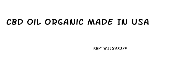 Cbd Oil Organic Made In Usa