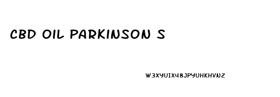 Cbd Oil Parkinson S