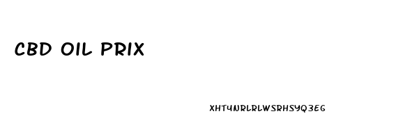 Cbd Oil Prix