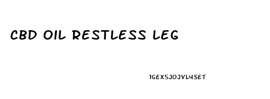 Cbd Oil Restless Leg