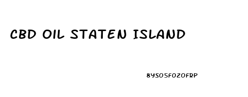 Cbd Oil Staten Island