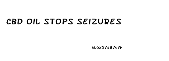 Cbd Oil Stops Seizures