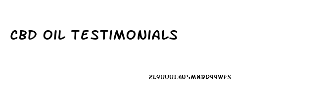 Cbd Oil Testimonials