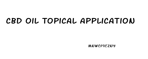 Cbd Oil Topical Application