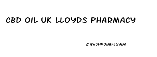 Cbd Oil Uk Lloyds Pharmacy