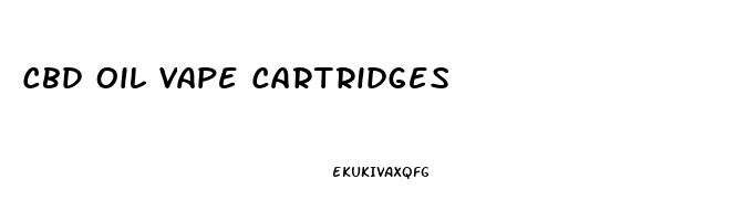 Cbd Oil Vape Cartridges