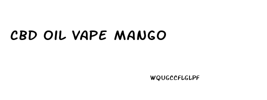Cbd Oil Vape Mango
