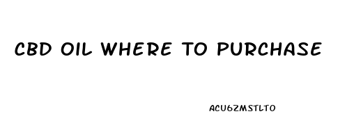 Cbd Oil Where To Purchase