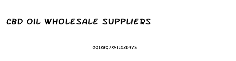 Cbd Oil Wholesale Suppliers