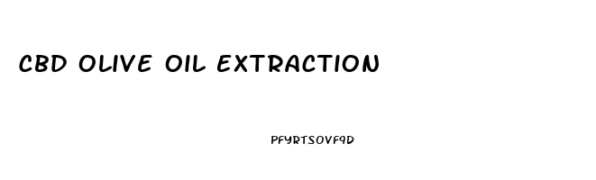 Cbd Olive Oil Extraction