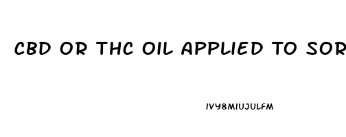 Cbd Or Thc Oil Applied To Sore Muscles Which Works Better To Relieve Pain