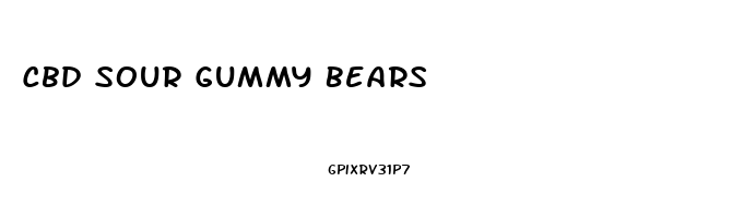 Cbd Sour Gummy Bears