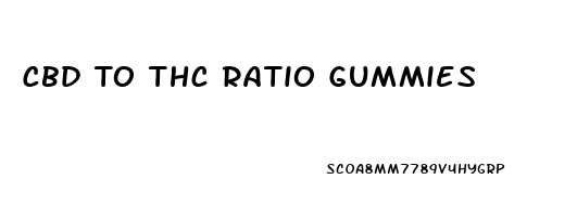 Cbd To Thc Ratio Gummies