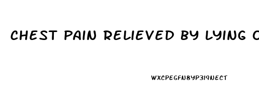 Chest Pain Relieved By Lying On Left Side