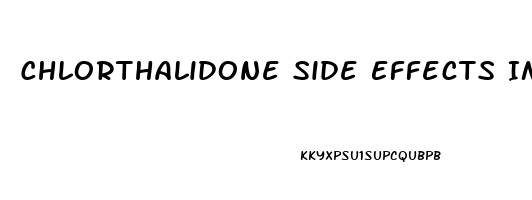 Chlorthalidone Side Effects Impotence