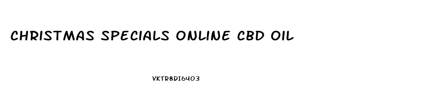 Christmas Specials Online Cbd Oil