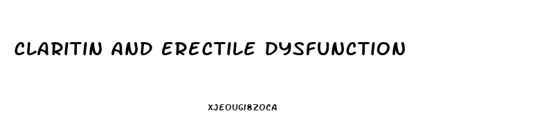 Claritin And Erectile Dysfunction