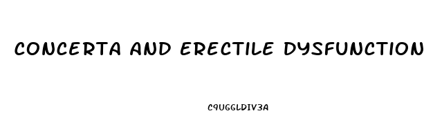 Concerta And Erectile Dysfunction