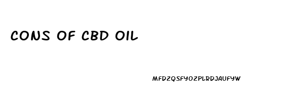 Cons Of Cbd Oil