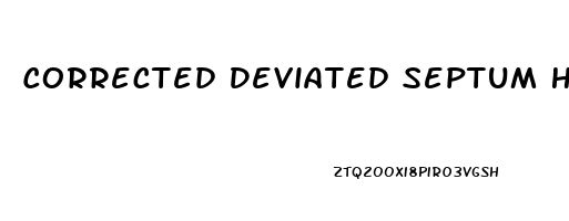 Corrected Deviated Septum Help Sleep Apnea