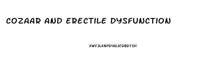 Cozaar And Erectile Dysfunction