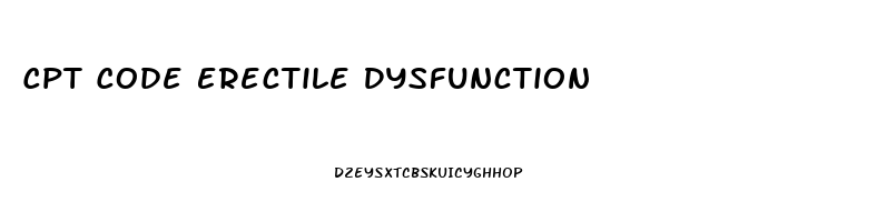 Cpt Code Erectile Dysfunction