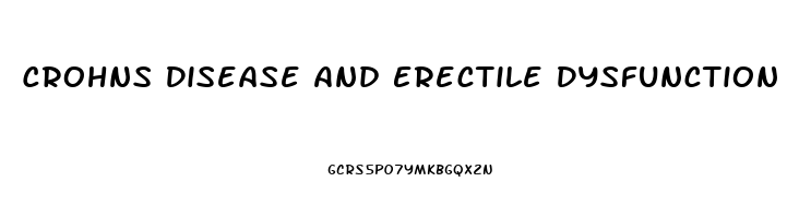 Crohns Disease And Erectile Dysfunction