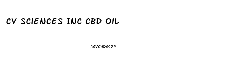 Cv Sciences Inc Cbd Oil
