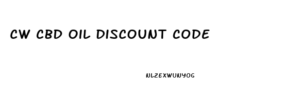 Cw Cbd Oil Discount Code