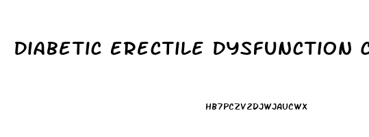 Diabetic Erectile Dysfunction Cure