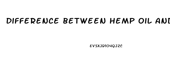 Difference Between Hemp Oil And Cbd