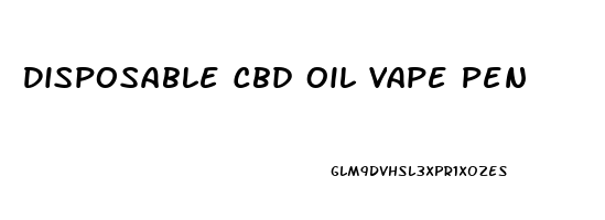 Disposable Cbd Oil Vape Pen