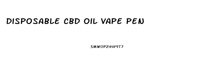 Disposable Cbd Oil Vape Pen