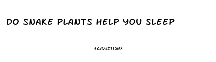 Do Snake Plants Help You Sleep