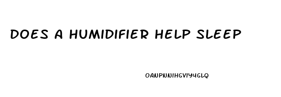 Does A Humidifier Help Sleep