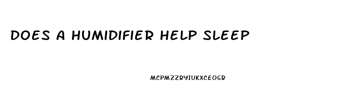 Does A Humidifier Help Sleep