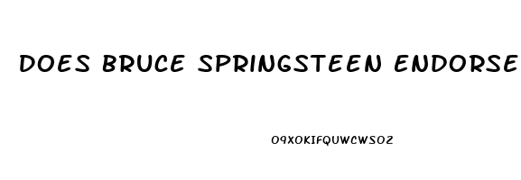 Does Bruce Springsteen Endorse Cbd Oil