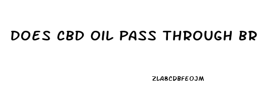 Does Cbd Oil Pass Through Breast Milk