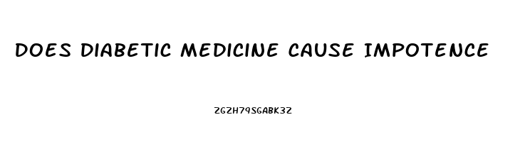 Does Diabetic Medicine Cause Impotence