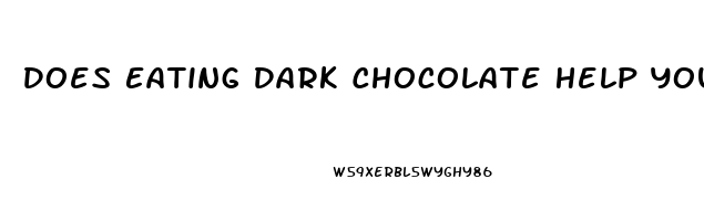 Does Eating Dark Chocolate Help You Sleep