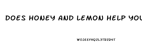 Does Honey And Lemon Help You Sleep