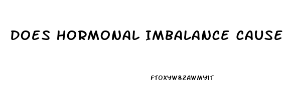 Does Hormonal Imbalance Cause Erectile Dysfunction