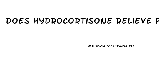 Does Hydrocortisone Relieve Pain